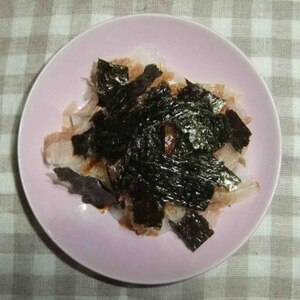 素朴♪のり海苔新玉ねぎわさび和え